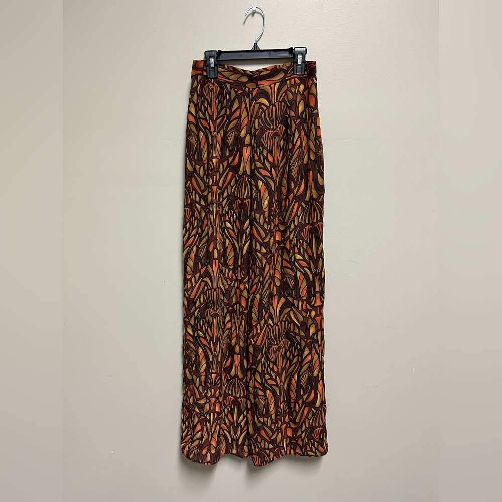 Orange and brown dress pants